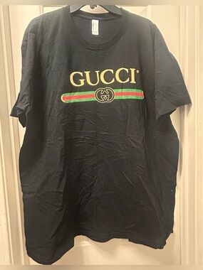 Fashion GG Logo Stripe Men’s T-Shirt unisex